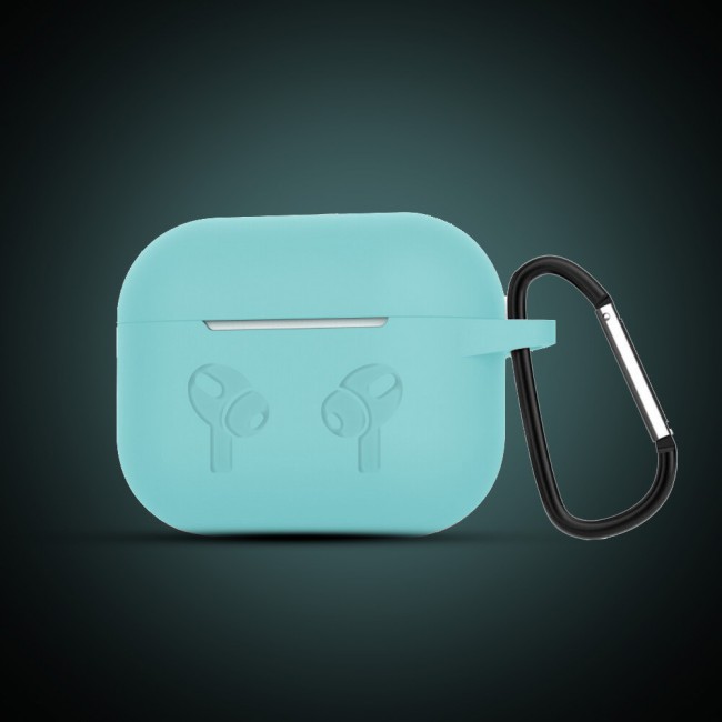 Margoun Silicone Case Cover for Airpods 3 with Keychain – Turquoise