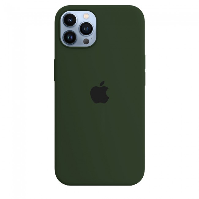 Margoun Silicone Case Cover for Apple iPhone 13 Pro - Dark Olive Green