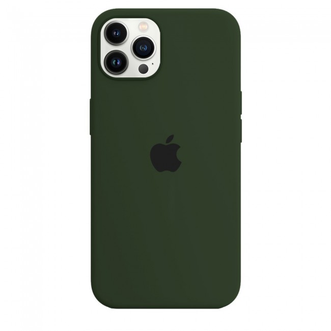 Margoun Silicone Case Cover for Apple iPhone 13 Pro - Dark Olive Green