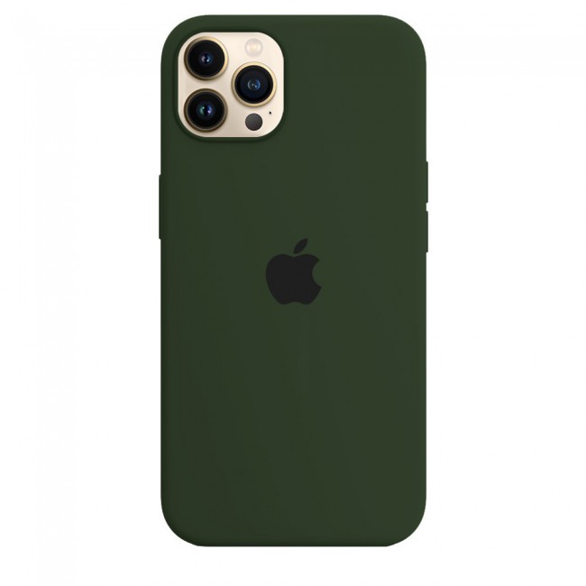 Margoun Silicone Case Cover for Apple iPhone 13 Pro - Dark Olive Green