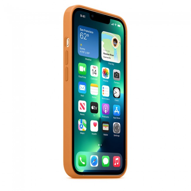 Margoun Silicone Case Cover for Apple iPhone 13 Pro - Golden Brown