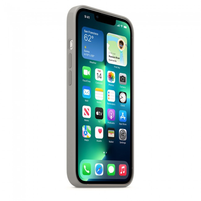 Margoun Silicone Case Cover for Apple iPhone 13 Pro - Grey