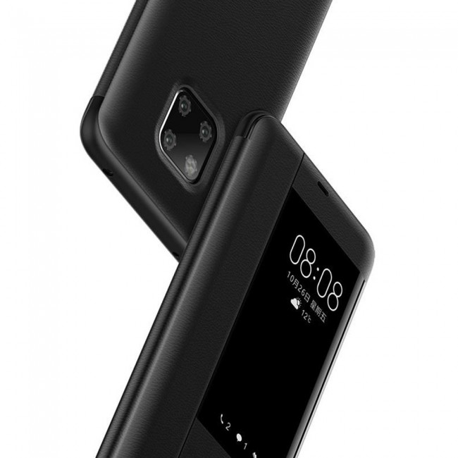 Margoun Smart View Flip Case for Huawei Mate 20 Pro – Black , Gold 