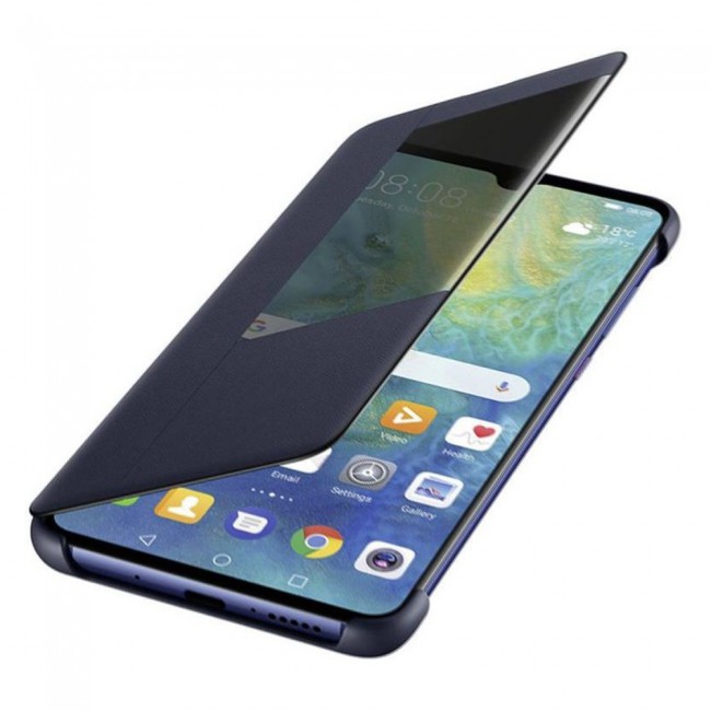 Margoun Smart View Flip Case for Huawei Mate 20 – Black , Gold , Dark Blue