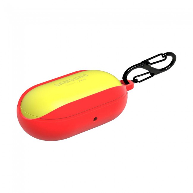 Margoun Soft Silicone Protective Case for Samsung Galaxy Buds with Carabiner Hook - Black , Blue , Red , Green , White