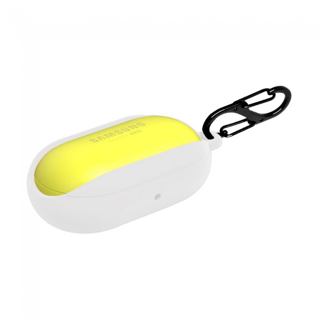 Margoun Soft Silicone Protective Case for Samsung Galaxy Buds with Carabiner Hook - Black , Blue , Red , Green , White