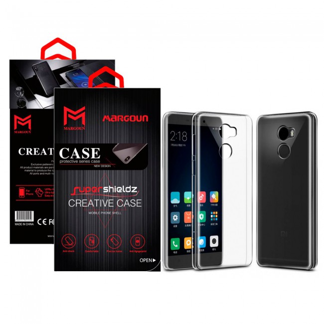 Margoun Xiaomi Redmi 4 Transparent Clear TPU Back Case Cover