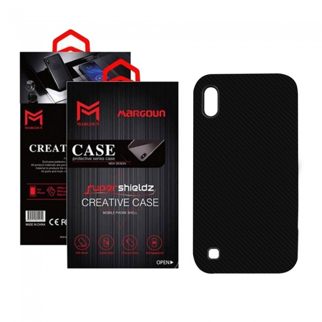 Margoun Striped TPU Cover Case for Samsung Galaxy A10 ( Black , Gold )