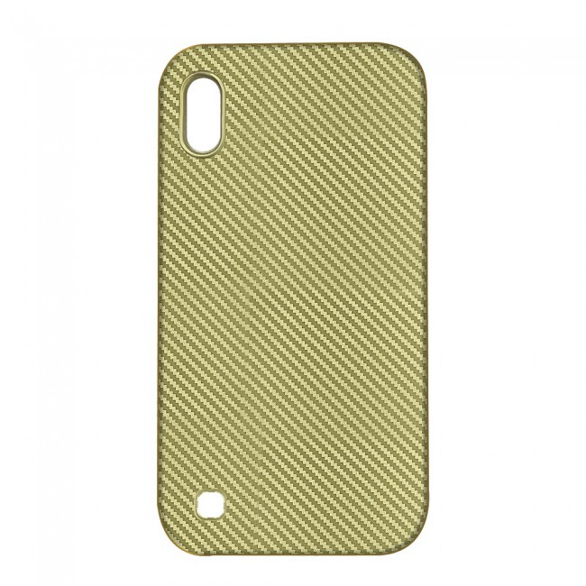 Margoun Striped TPU Cover Case for Samsung Galaxy A10 ( Black , Gold )