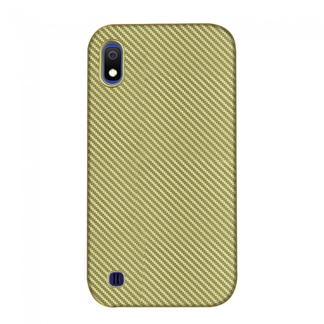 Margoun Striped TPU Cover Case for Samsung Galaxy A10 ( Black , Gold )