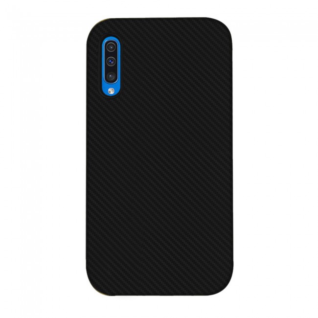 Margoun TPU Carbon Fiber Design Cover Case for Samsung Galaxy A50 - Black