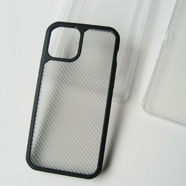 Margoun TPU PC Case Cover for iPhone 12 Pro Max - Black Border