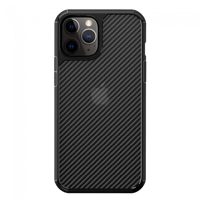 Margoun TPU PC Case Cover for iPhone 12 Pro Max - Black Border