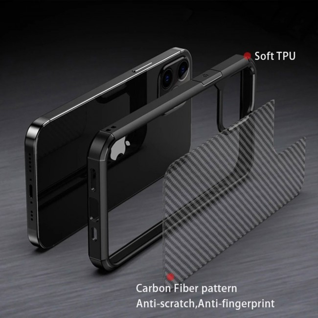 Margoun TPU PC Case Cover for iPhone 13 Pro - Black Border