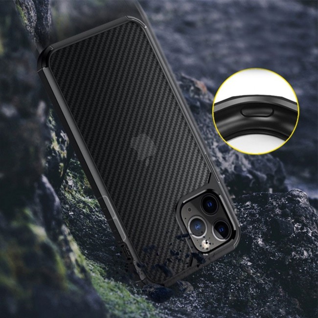 Margoun TPU PC Case Cover for iPhone 13 Pro - Black Border