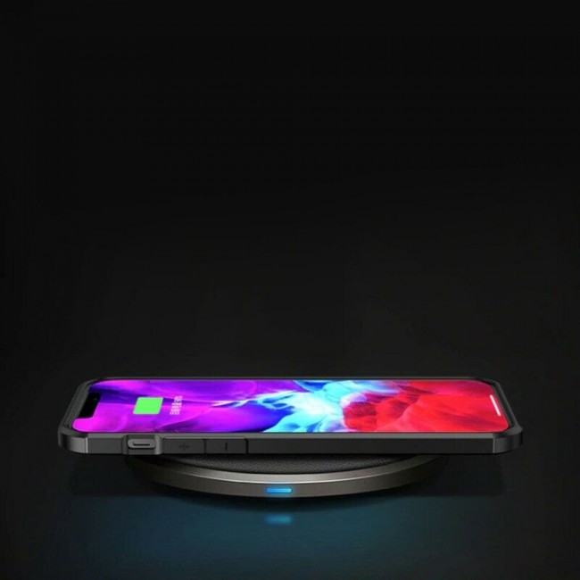 Margoun TPU PC Case Cover Carbon Fiber Design for iPhone 13 Pro Max - Black Border