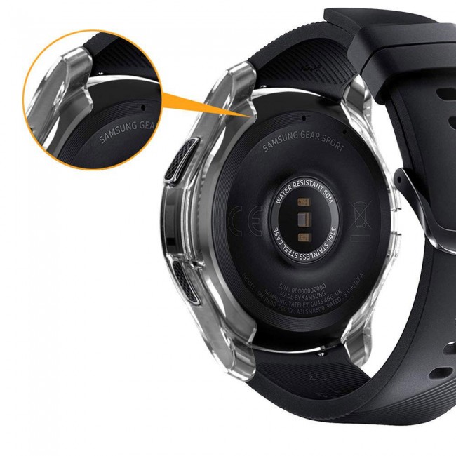 Margoun TPU All-Around Protective Bumper Case for Samsung Gear S3 Frontier 46mm – Clear