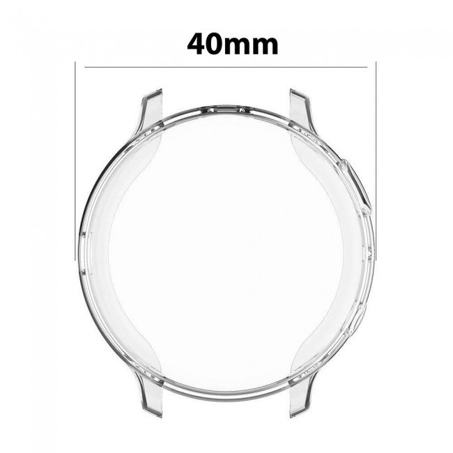 Margoun TPU All-Around Protective Bumper Case for Samsung Active 2 40mm – Clear