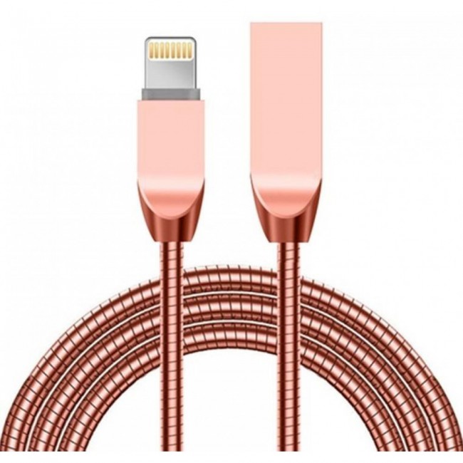 Margoun Tangle-Free Zinc Alloy Lightning Cable for Apple iphone 5 , iphone 6 , 6 Plus , iphone 7, 7Plus , iphone 8 , 8Plus , iphone SE ( Rose Gold / Gold / Black / Silver )