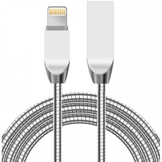 Margoun Tangle-Free Zinc Alloy Lightning Cable for Apple iPhone X , XS , XR , XS Max in ( Rose Gold / Gold / Black / Silver )