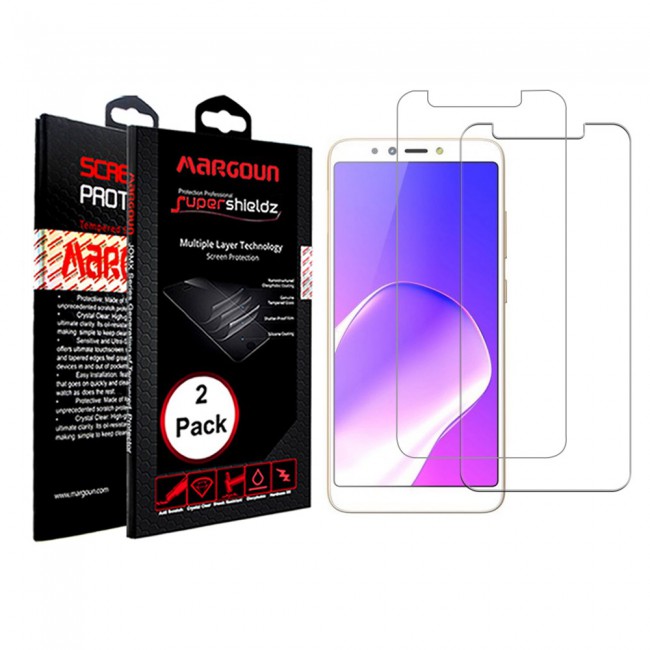Margoun 2-Pack Tempered Glass Screen Protector for Infinix Hot 6 Pro X 608