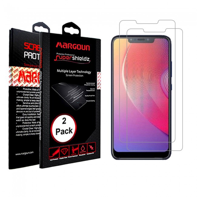 Margoun 2-Pack Tempered Glass Screen Protector for Infinix Hot S3 X 573