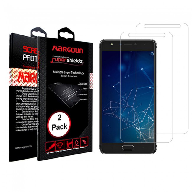 Margoun 2-Pack Tempered Glass Screen Protector for Infinix Note 4 Pro X 571