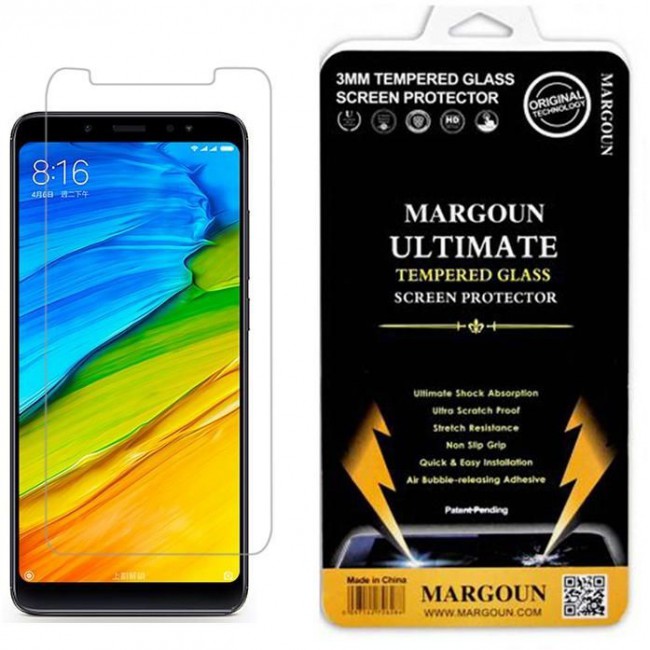 Margoun Tempered Glass Screen Protector for Xiaomi Redmi Note 5