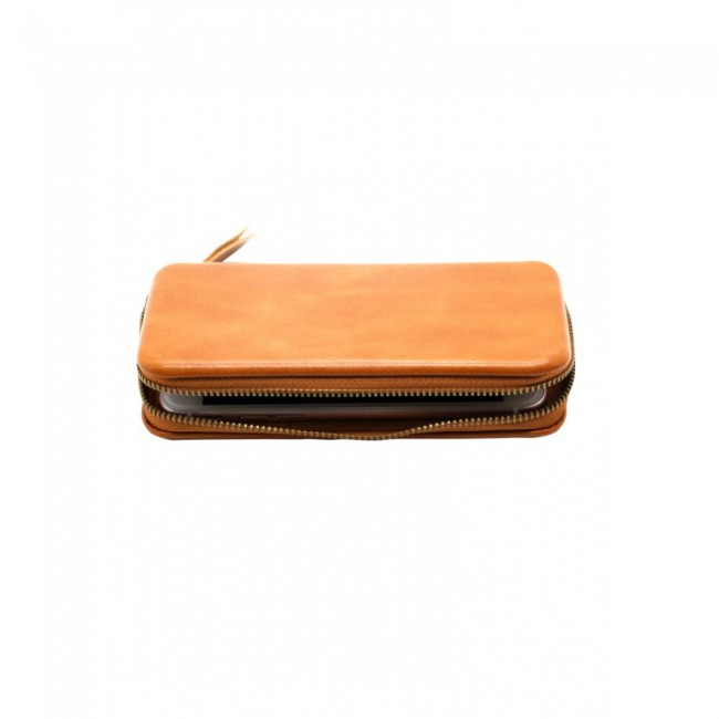 Margoun Universal PU leather Zipper Wallet Case for 4.7inches Mobile Phones with Card Slot and Cash Compartment – Black , Dark Brown , Light Brown , Maroon