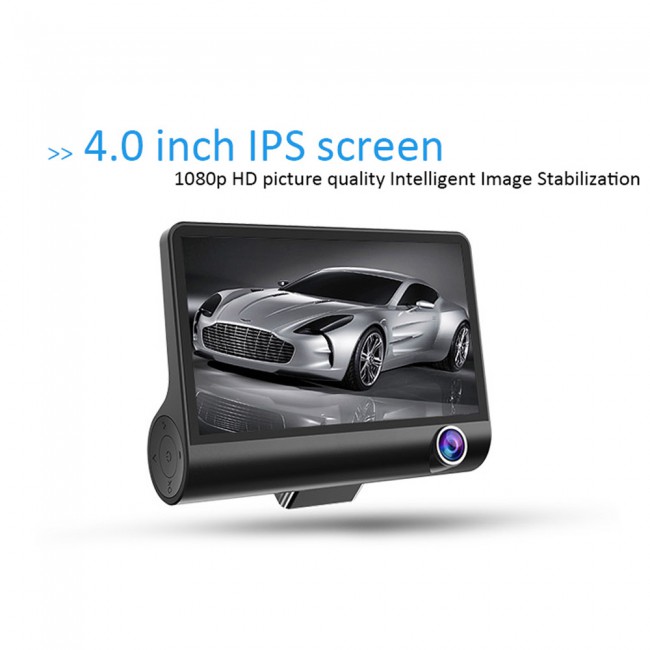 WDR Full HD 1080P Car DVR Camera - Black