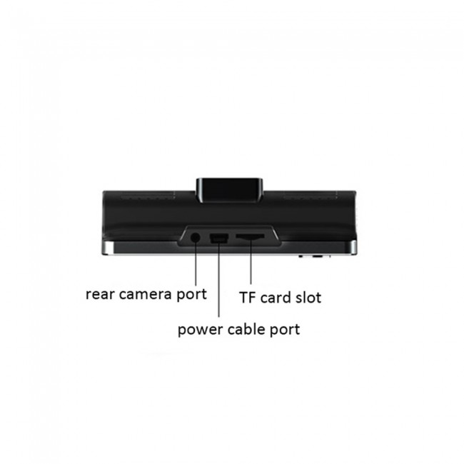 WDR Full HD 1080P Car DVR Camera - Black