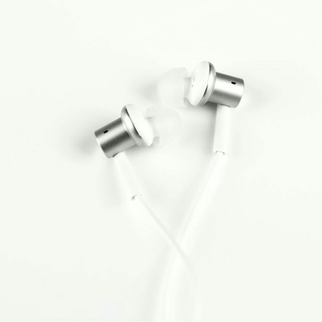 Margoun Wired Hands-free with Microphone and Volume Control - White Silver