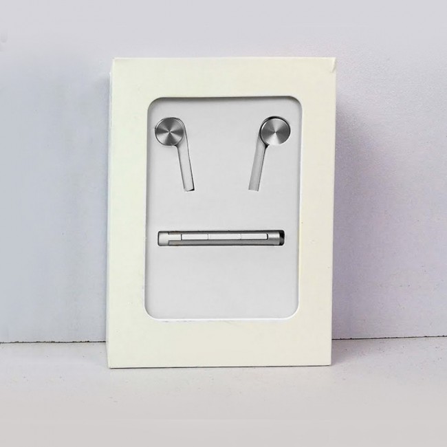 Margoun Wired Hands-free with Microphone and Volume Control - White Silver