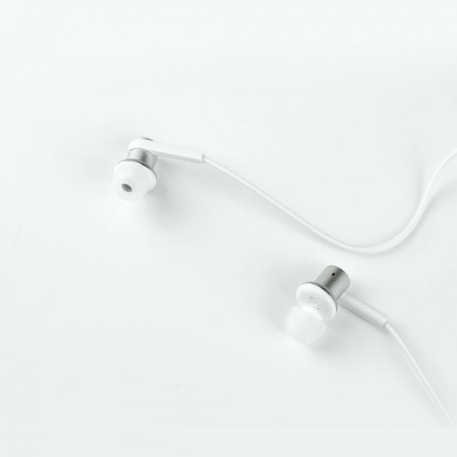 Margoun Wired Hands-free with Microphone and Volume Control - White Silver