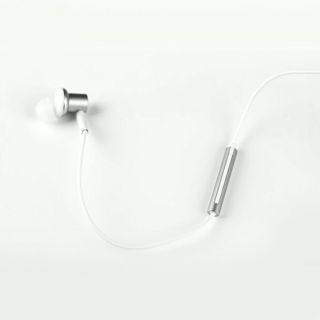 Margoun Wired Hands-free with Microphone and Volume Control - White Silver