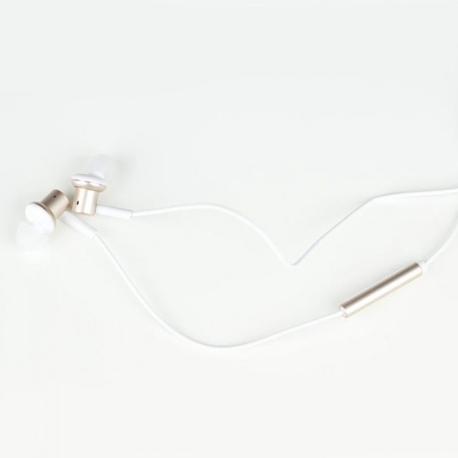 Margoun Wired Hands-free with Microphone and Volume Control - White Gold