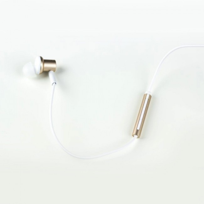 Margoun Wired Hands-free with Microphone and Volume Control - White Gold