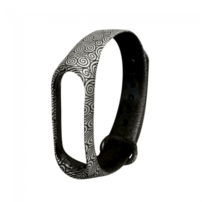 Margoun Silicone Replacement Strap for Xiaomi Mi Band 3 / Mi 3 Band - Black MG213