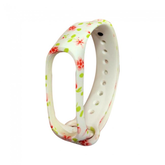 Margoun Floral Silicone Replacement Strap for Xiaomi Mi Band 3 / Mi 3 Band - Multicolor MG211