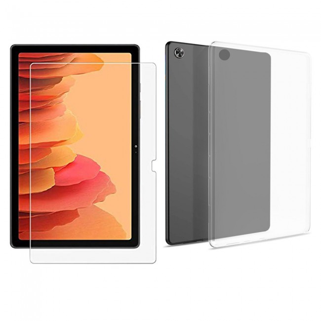 Huawei MatePad T 10s 10.1 inches Tempered TPU Cover and Glass Screen Protector - Clear