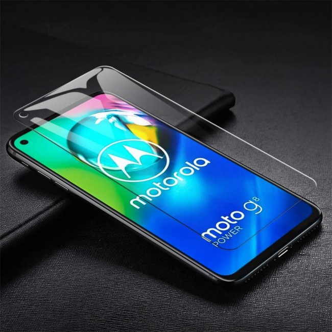 Motorola Moto G8 Power Tempered Glass 2Pack Max Shieldz Margoun - Clear