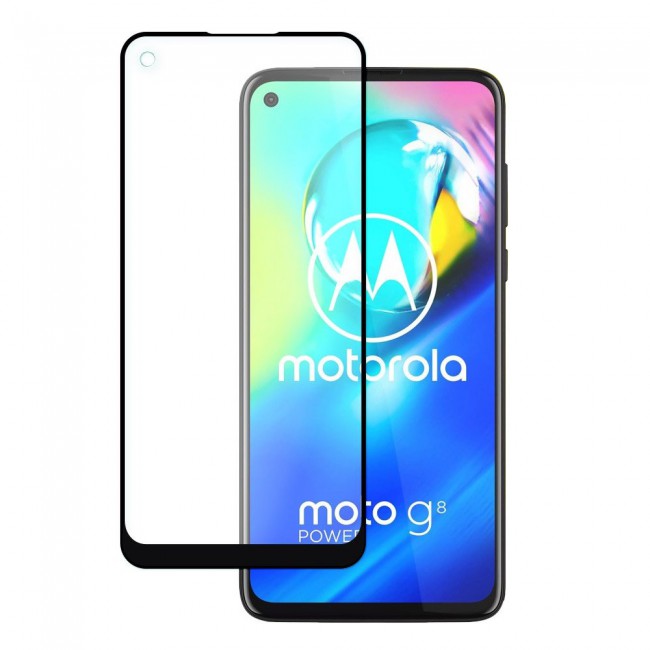 Motorola Moto G8 Power Tempered Glass 3D Ultimate Margoun - Black Frame
