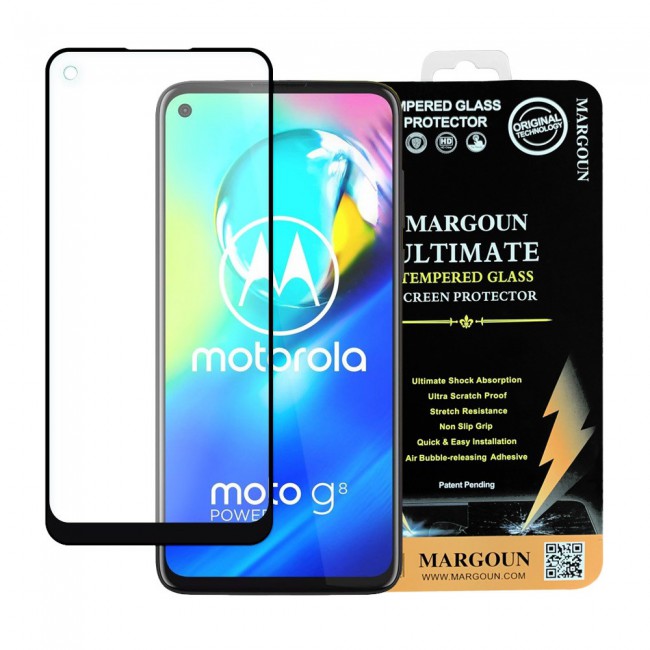 Motorola Moto G8 Power Tempered Glass 3D Ultimate Margoun - Black Frame