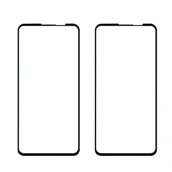 Motorola Moto G8 Tempered 3D Glass 2-Pack Super Shieldz Margoun- Black Frame