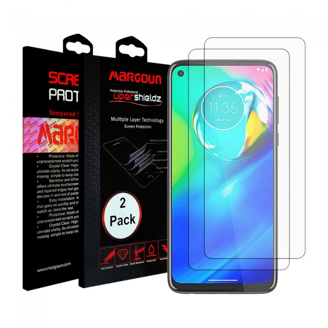 Motorola Moto G Power Glass 2 Pack Super Shieldz by Margoun - Clear