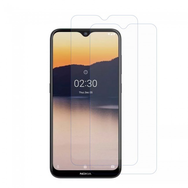 Nokia 2.3 Tempered Glass 2 Pack Max Shieldz Margoun - Clear