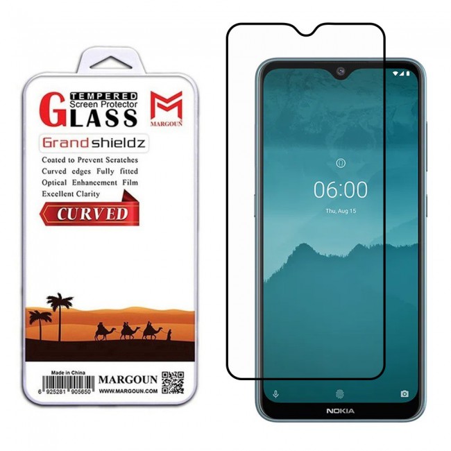 Nokia 6.2 Glass 3D Tempered Grand Shieldz Margoun - Black Frame