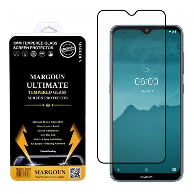 Nokia 6.2 Glass 3D Tempered Ultimate Margoun - Black Frame