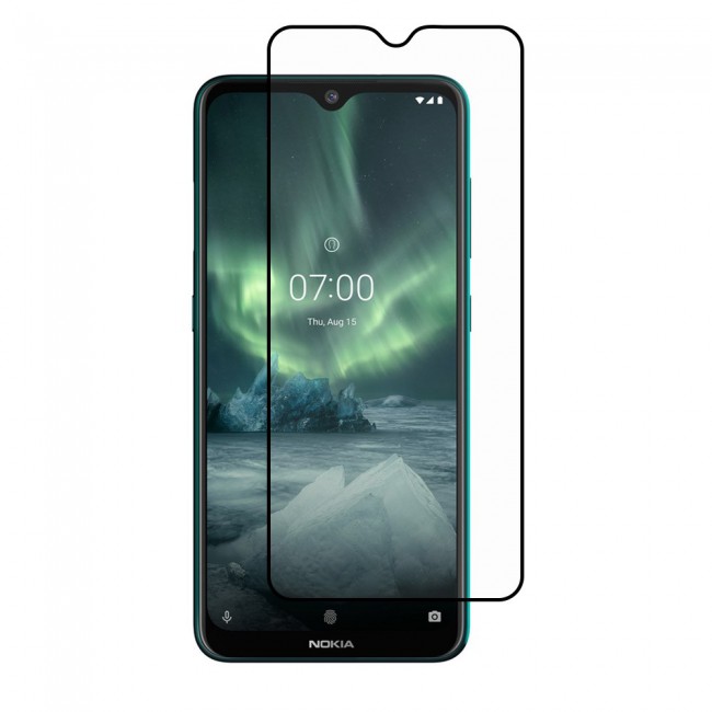 Nokia 7.2 Glass 3D Tempered Grand Shieldz Margoun - Black Frame