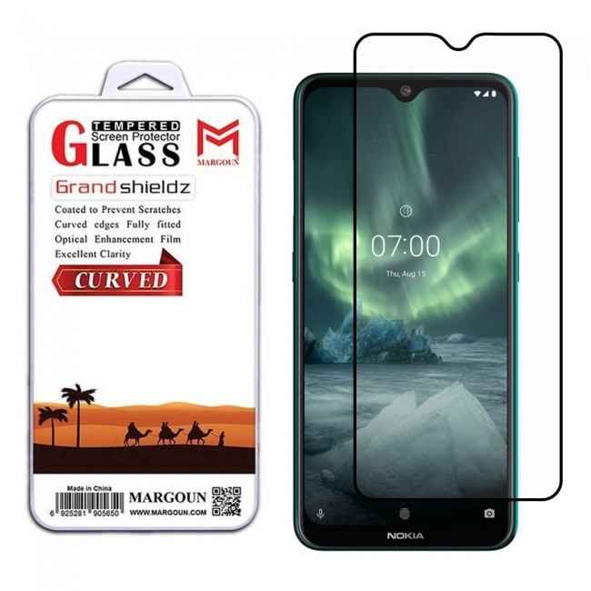 Nokia 7.2 Glass 3D Tempered Grand Shieldz Margoun - Black Frame